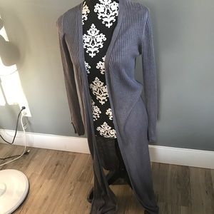 Long sweater cardigan